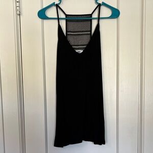 Old Navy Black Top with Mesh back detail size S